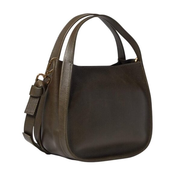 Madewell Handbags - Madewell Sydney Forest Green Genuine Leather Crossbody Bag Adjustable Strap